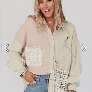 POL Way Home Patch Detail Shacket